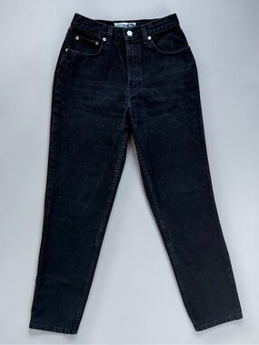 Vintage GAP Classic Fit Tapered Mom Jeans Black Size 8 Regular USA Y2K 2002